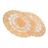 2PCS 38x38cm Table Mats PVC Gold Placemats Cup Mat Coaster for Wedding Party Supplies