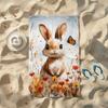 1pc Rabbit Butterfly Beach Towel, Quick-Dry Absorbent, Portable Beach Outings Camping Swimming Pool Travel Bath