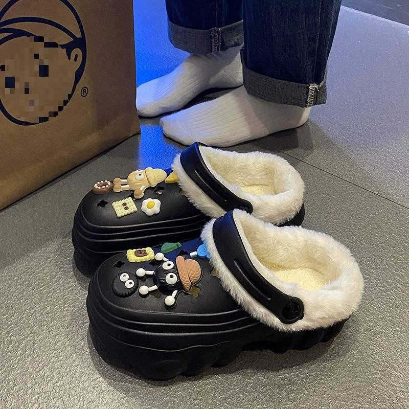 Women's 2024 Winter Height-Boost Fleece-Lined Clogs