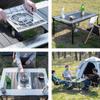 FIELDOOR Stół panelowy kompatybilny z IGT Stół kempingowy 90cm x Długość 60cm x Wysokość Stół rekreacyjny Outdoor Kemping Składany Nośność 30kg Torba do przechowywania