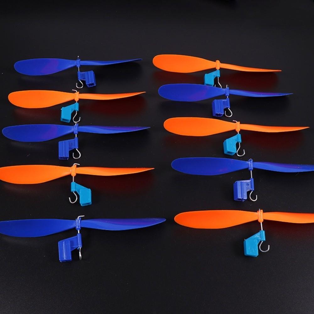10pcs 2 Colors Rubber Band Powered Propellers Plastic Car Propeller For Student Airplane Projects