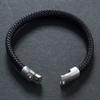 Men Jewelry Black Braided Leather Bracelets Male Wristband Bangles Fashion Male Gifts