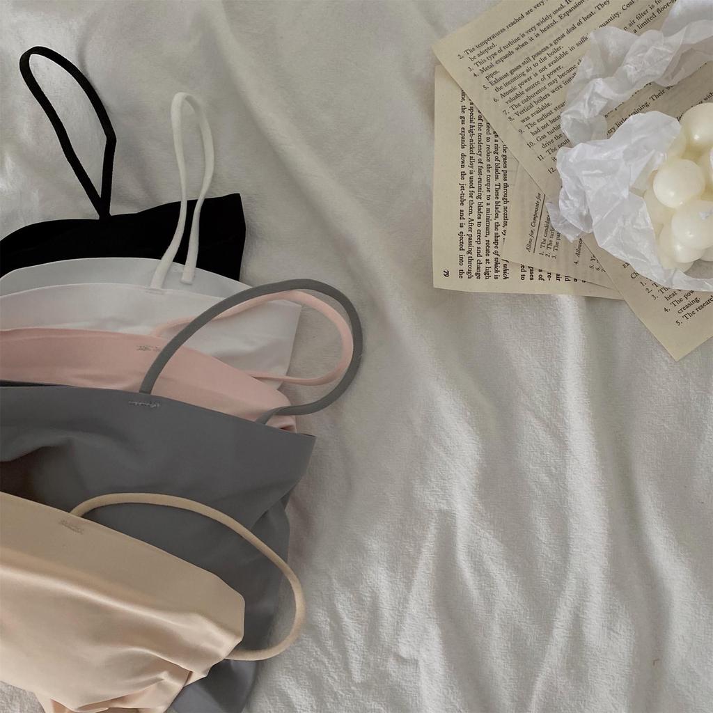 Ice Silk Anti-Exposure Camisole with Chest Pads for Women – Perfect Summer Inner and Outer Wear