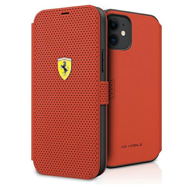 Ferrari Fespeflbkp12Sre Iphone 12 Mini 5,4 Czerwony/Red Book On Track Perforated