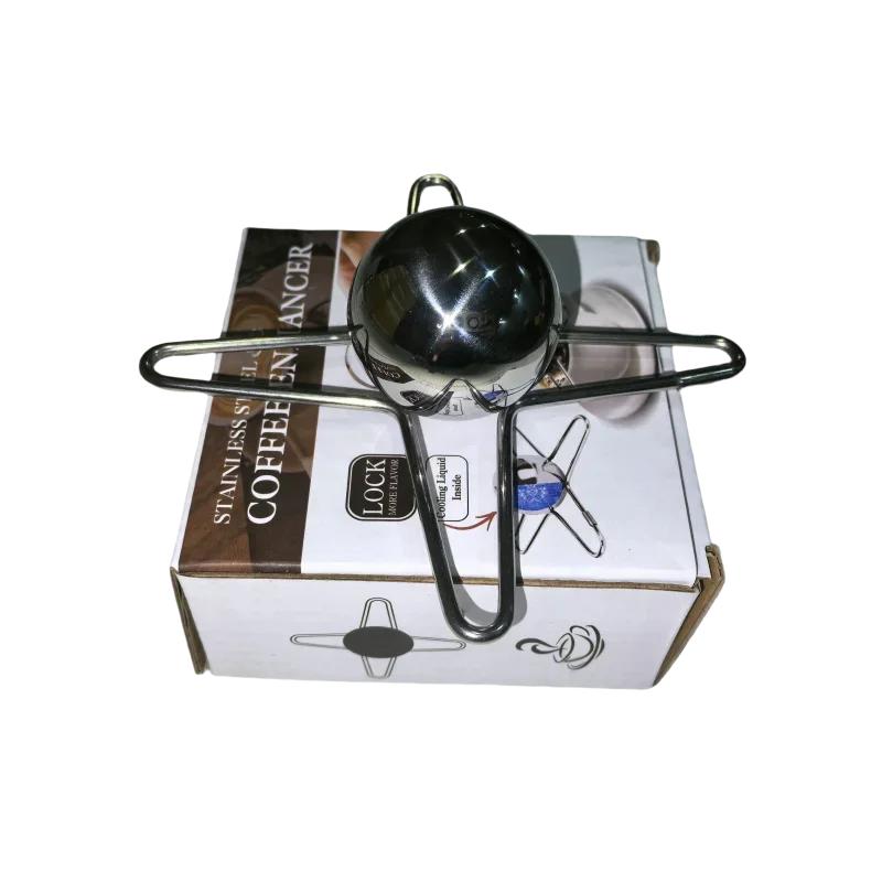 Stainless Steel Ice Balls for Coffee Cooling - Reusable Freezer-Safe Espresso Chiller, Flavor Enhancer Tool