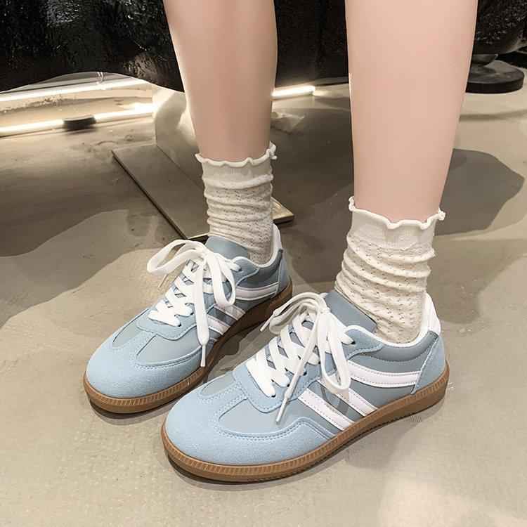 

Повседневные женские туфли на плоской подошве с ремешком большого размера, осенние, новая расцветка, с круглым носком, удобные, с мягкой подошвой, одинарные туфли 41 синий