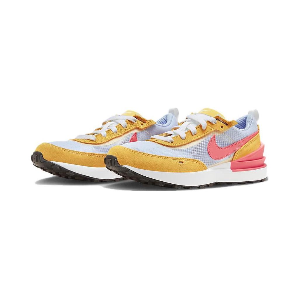 Nike Waffle One BP Slip Resistant Cushioning Low Top Kids Lifestyle Shoes Red Orange Gray Children Aged 3 7 Years Old DC0480-700
