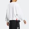 Adidas Neo Cartoon Print Crew Neck Sweatshirt Women Tops White IB0391
