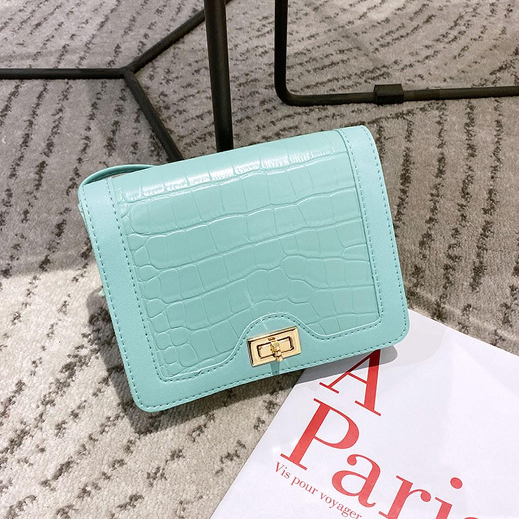 Dámská jednobarevná kabelka Sagit Fashion pro volný čas Crossbody kabelka Hasp Bag Taška přes rameno Kabelka do ruky