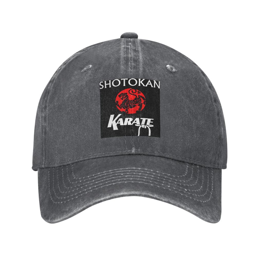 Shotokan Karate Denimstoff Kappe Lässige Baseballkappen Verstellbarer Hut Sommer Unisex Baseballkappen