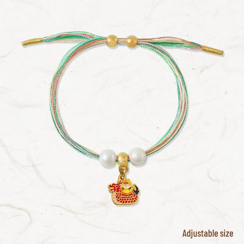 Duanwu Festival Handmade Five-Color Rope Bracelets (5-Pack)