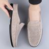 Fashion Summer Breathable Shoes Men Fashion Genuine Leather Half Shoes Slip on Moccasins Casual Italian Style Luxury Brand Half Loafers