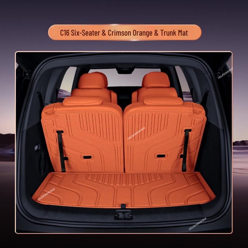Leapmotor C16 Semi-Enclosed Trunk Mat: New Model Car Interior Carpet Tail Box Mat