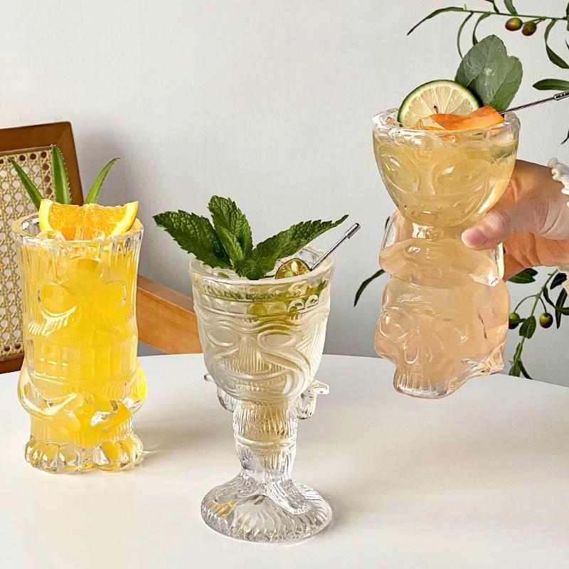 Hawaii Easter Island Tiki Mugs, Creative Porcelain Beer Wine Mug, Beer Wine, Cocktail Party Cup, Bar Tool Glass, 400ml