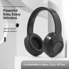 Bluetooth Over-Ear Noise Canceling Headphones Wireless Foldable with Mic for Camping Outdoor Activities