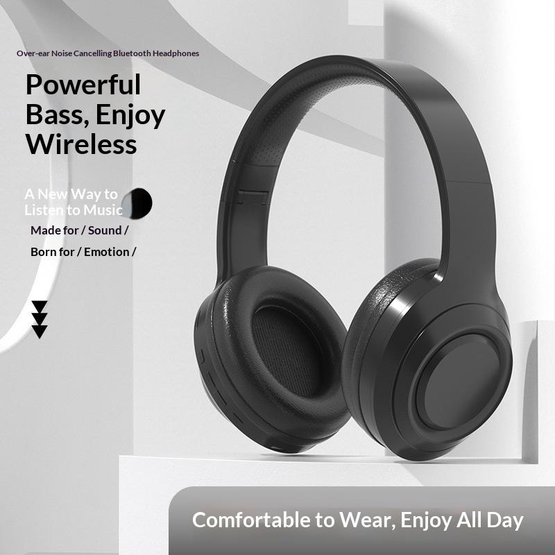 Bluetooth Over-Ear Noise Canceling Headphones Wireless Foldable with Mic for Camping Outdoor Activities