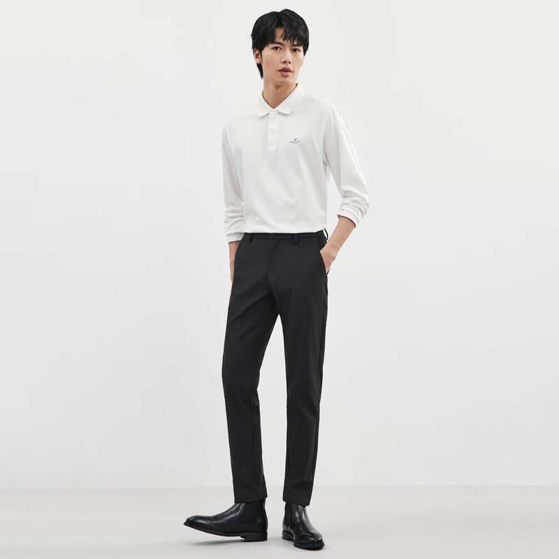 SEPTWOLVES Men's Business Casual Straight-Leg Trousers