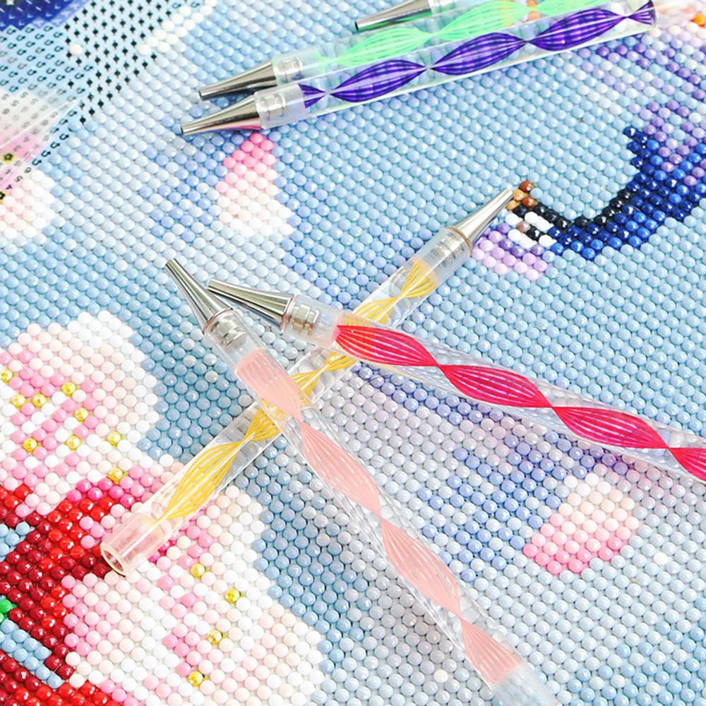 DIY Diamond Painting Pen 5D Diamond Painting Tools Point Drill Pen With Multifunctional 6pcs Pen Tips for Art Crafts