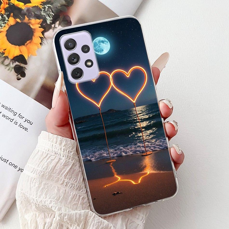 For Samsung Galaxy A72 A52 A52s Cool Dragon Tiger Painted Phone Case For Samsung A72 A52s A52 5G Soft Silicone TPU Cases