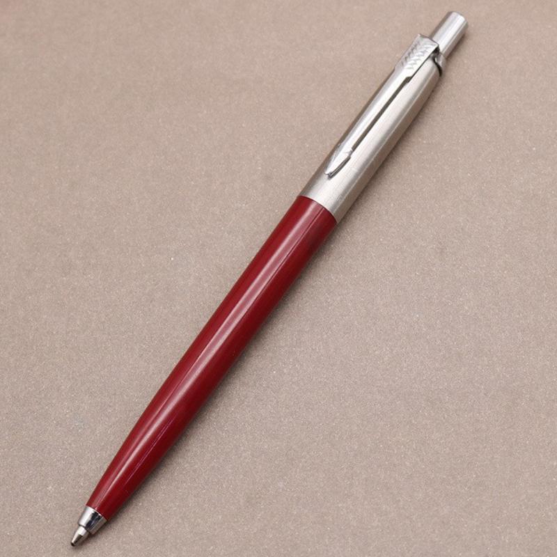 luxury qualitymetal Ballpoint Pen stainless steel color Press signature pen ball point pen Stationery Office Supplies new