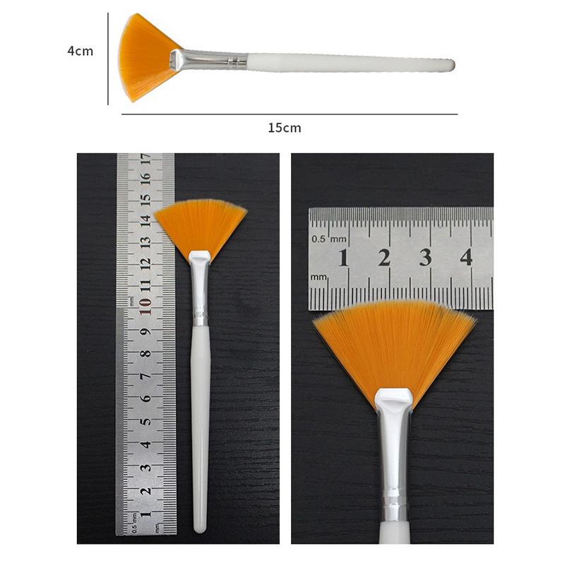 4Pcs Face Mask Brush Set Includes Soft Fan Facial Brushes Acid Applicator Brush Makeup Tools For Eyelash Mask Mixed Cream