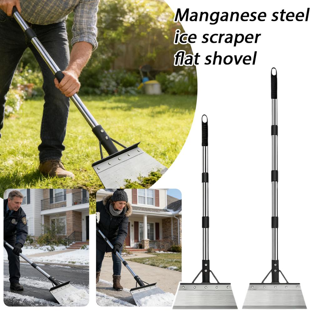 Multifunctional Weeding Shovel Manganese Steel Garden Cleaning Shovel Long Handle Ice Snow Remover Moss Cleaning Farm Tool