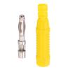 10pcs Metal Banana Plugs Red Copper 4mm Male Connector Plugs with Housing for Testing EquipmentYellow