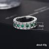 Cao Shi 2021 Retro Unisex Wide Band Diamond Ring for Index Finger