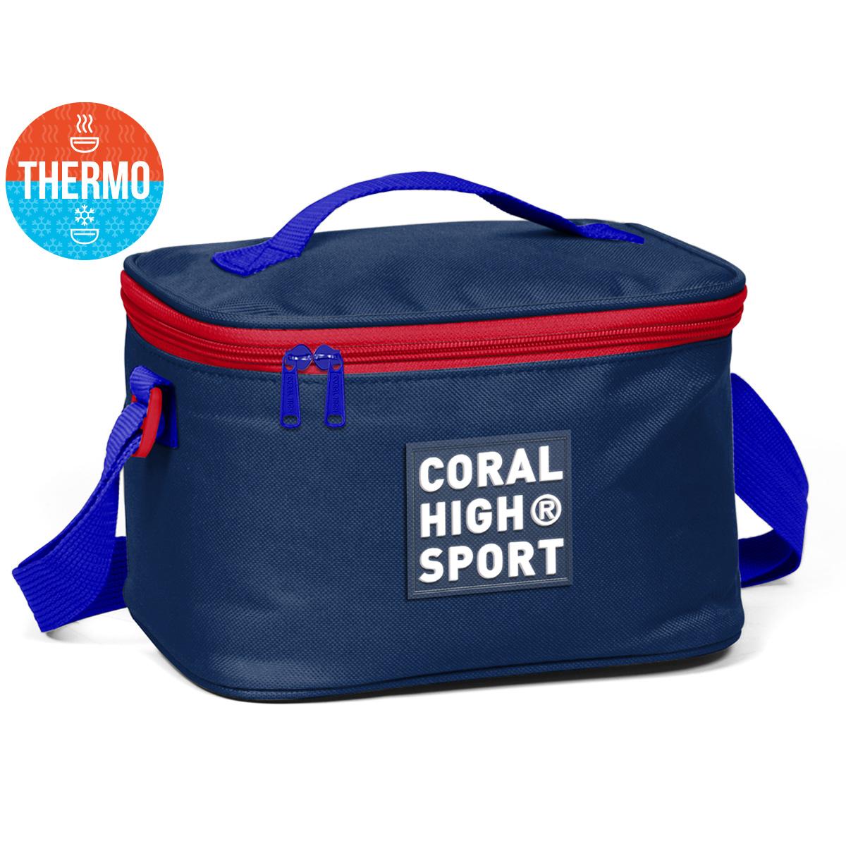 

Коралловый High Sport Темно-синий красный Термо-ланч-бокс 22815