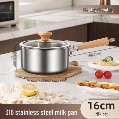 Lilang 316 Edelstahl Babykost Milchtopf