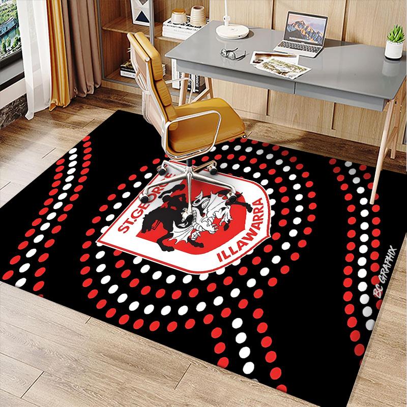 St George Illawarra Polyester Carpet, Soft Indoor Mat for Office Chair, Living Room, Computer Desk - Decorative Home Office Rug Design