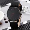 big dial men sports watch PU leather quartz men wrist watch