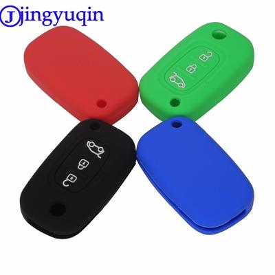 Jingyuqin 3 Tasten Silikon Autoschlüsselhülle Abdeckung Für LADA Priora Limousine Sport Kalina Granta Vesta X-Ray XRay Für Renault