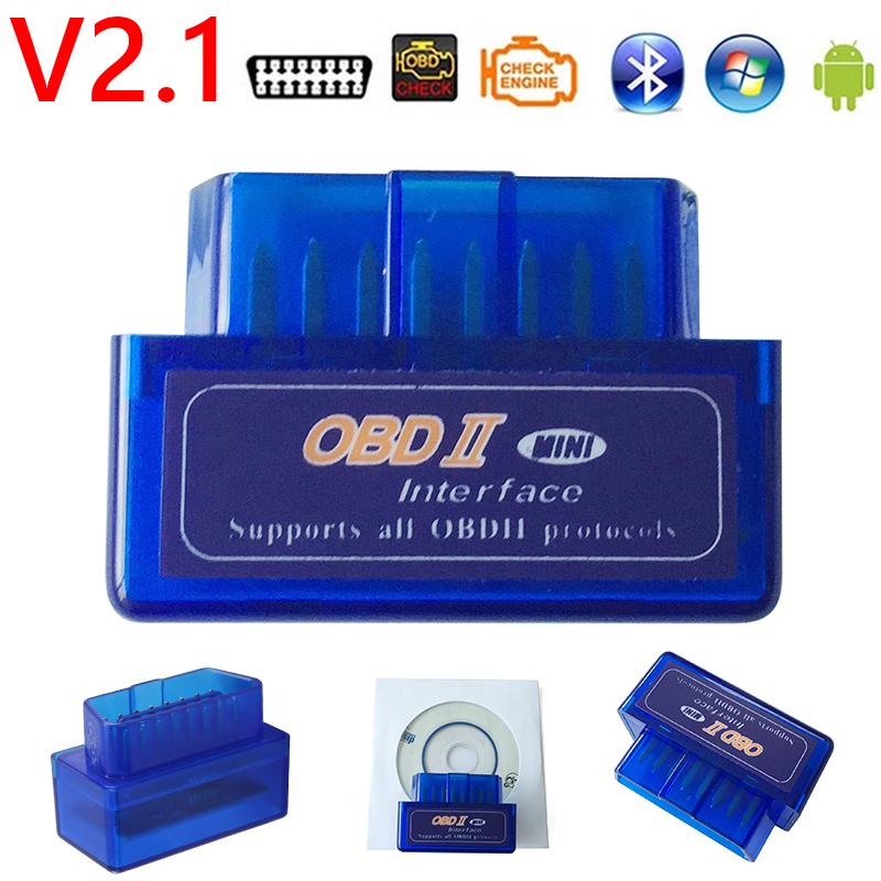 ELM327 V2.1 OBD2 Scanner for iOS Android Bluetooth-compatible OBDII Code Reader Car Diagnostic Tool Check Engine Fault Detector