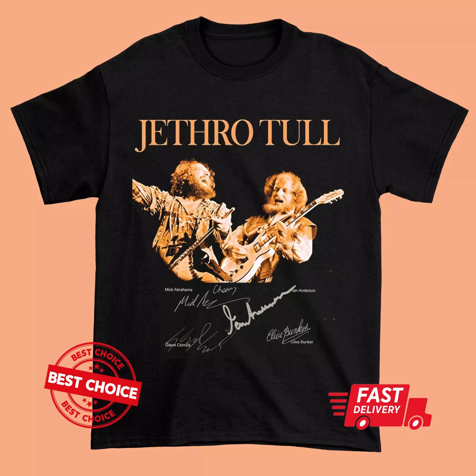 

Jethro Tull Short SLeeve Men Black T-Shirt S-3XL Q7847 XL