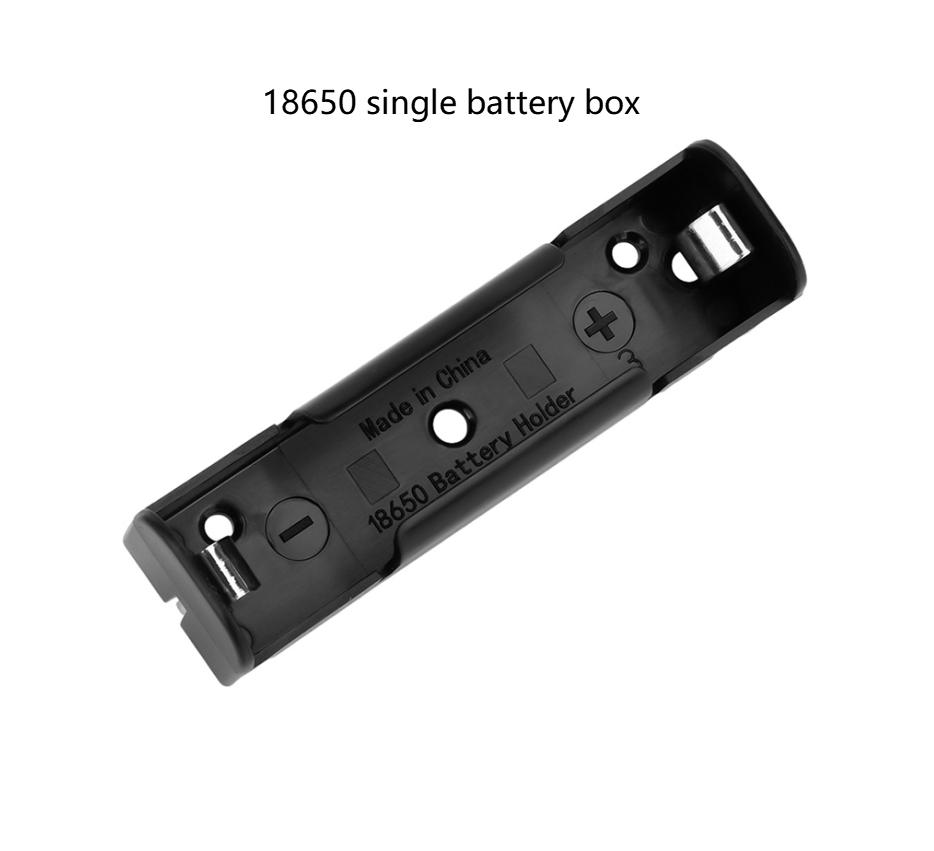 18650/21700 Battery Case 1/2/3/4 Section Battery Holder PC+ABS Fireproof Material DIY Power Bank Accessory Box Contains Shrapnel