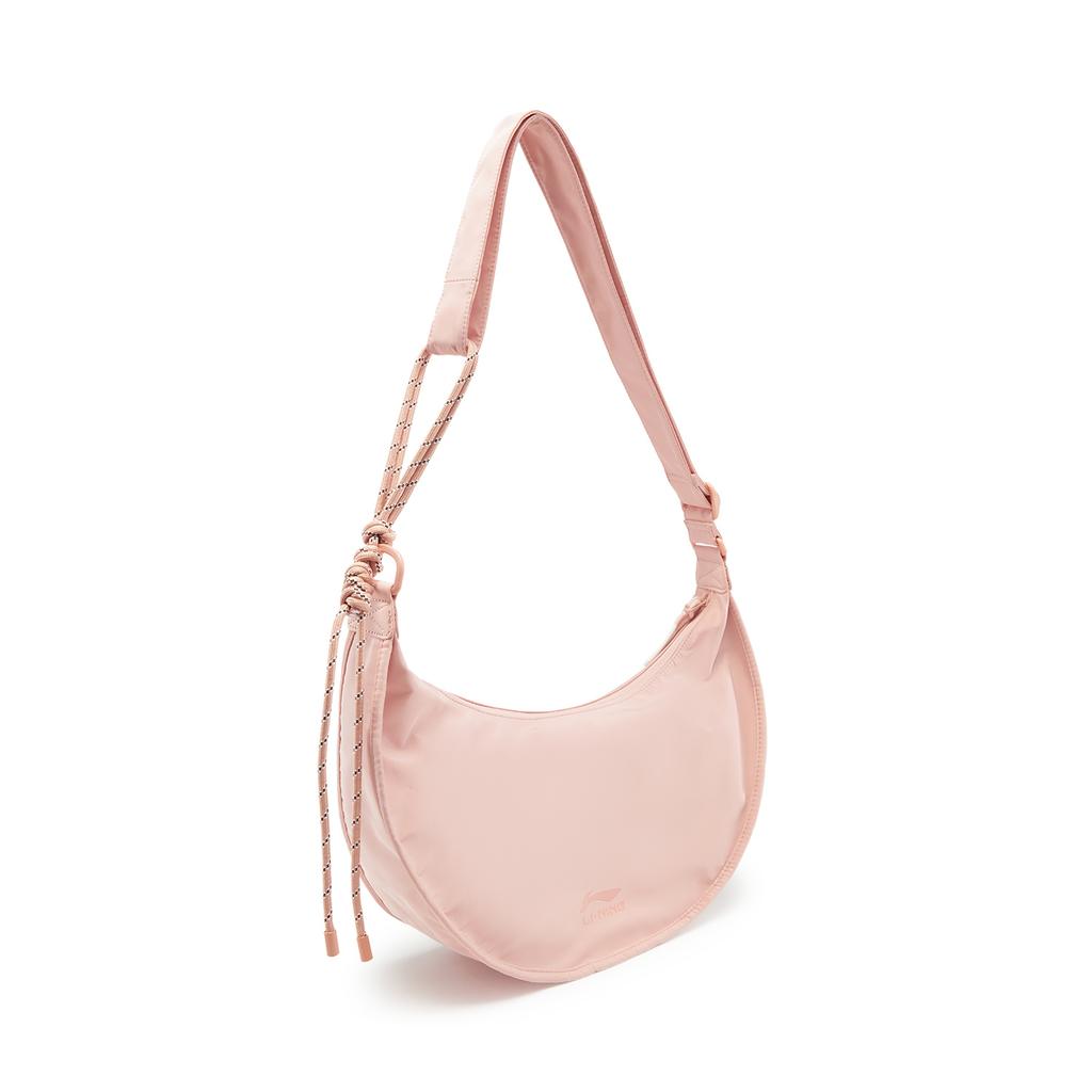 New LiNing Sports Life Collection Polyamide Dumpling Bag, Crossbody Bag, Shoulder Bag Unisex Cherry Blossom Pink ABDU165-5