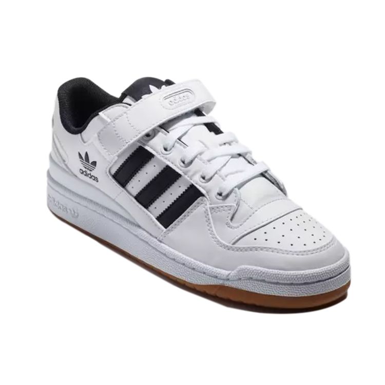 Adidas Originals Forum Lo Synthetikleder Bequeme Alltagskleidung Langlebige Low-Top Skateschuhe Herren Sneaker Weiß Schwarz G25813