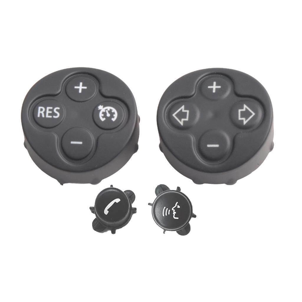 Multifunction Cruise Button Cover for Mini Steering Wheel Fits Models R55 R56 R57 R58 R59 R60 and R61 Pack of 4