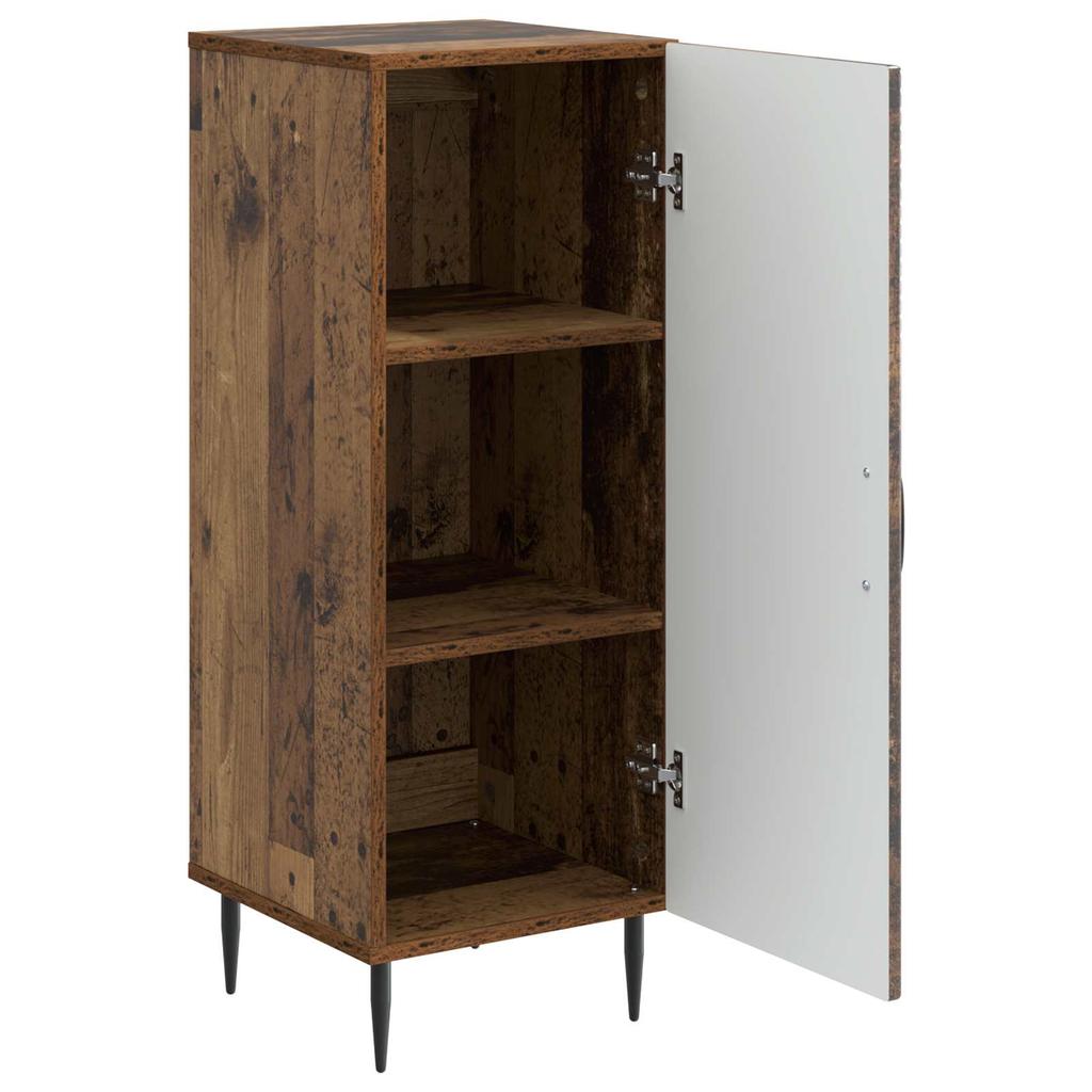 Vintage Style Sideboard Made of Reclaimed Wood 33 X 34.5 X 89.5 Cm Engineered Wood