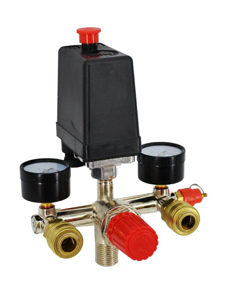Awtools Pressure Switch For Compressor Pressure Switch 230V 2 Inputs