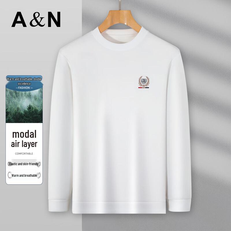 Antonio Men s Modal Thermal Long Sleeve Round Neck T-Shirt 2XL