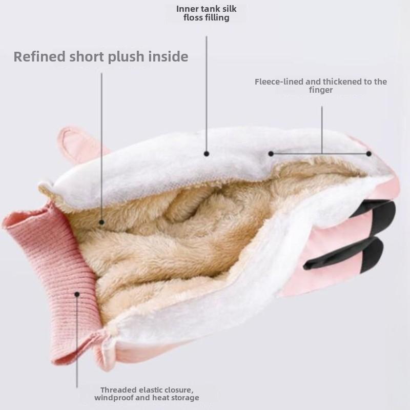 Non Slip Touch Ski Gloves Winter Sports Gloves  Waterproof Pocket Warm Men's and Women's Gloves Snowboard Accessories