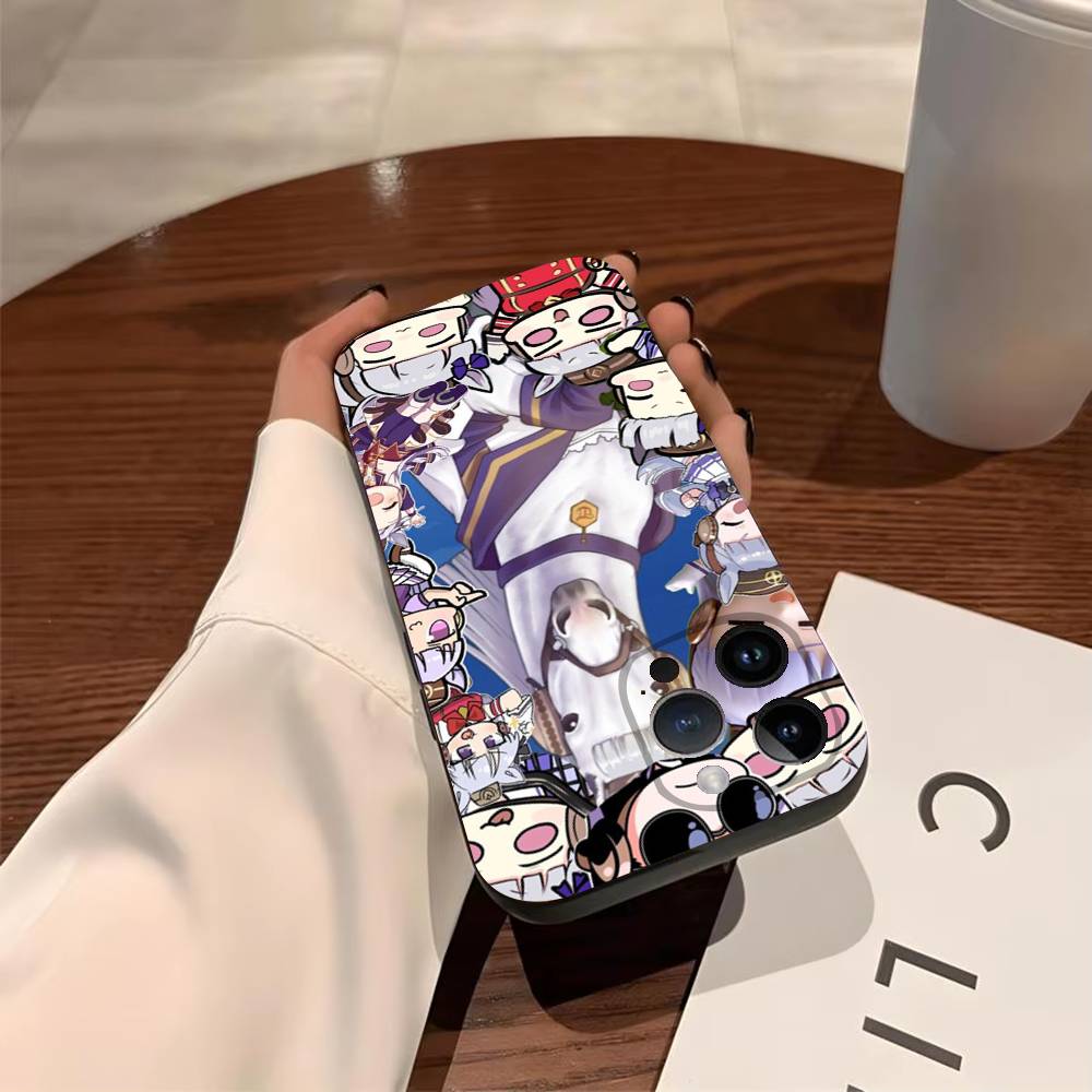 

U-Uma museme Goldship Чехол для телефона для iPhone 17,16,15,14,13,12,11,Pro,Max,Plus Мягкий черный чехол iPhone14ProMax