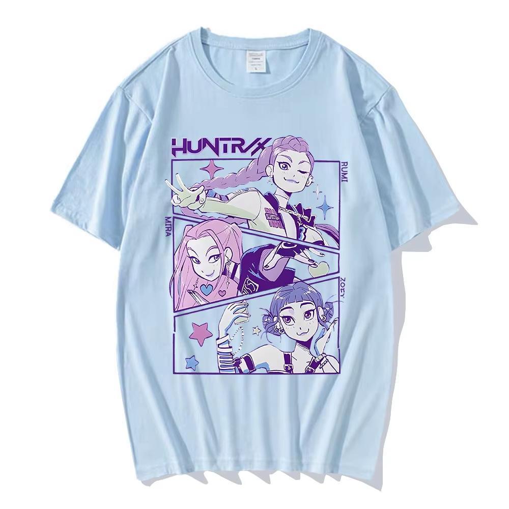 T-shirt girocollo manica corta stampata Kpop Witch Hunt 5986