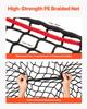 Hömask för rundbalar, 1,5 x 1,5 x 1,5 m, 42 x 42 mm Maskor, PE-material, Knutfri Design, med Självlåsande Buntband, Syttel och Reparationsgarn,