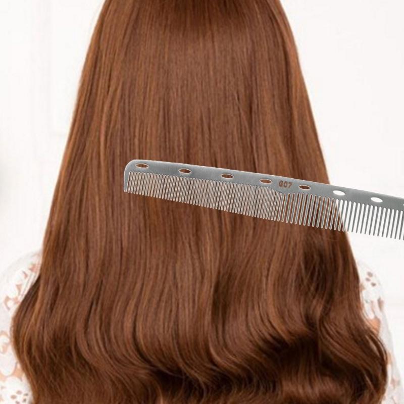 Professional Anti Static Metal Comb with Hanlde Fine Cutting Comb for Hair Styling Hairdressing