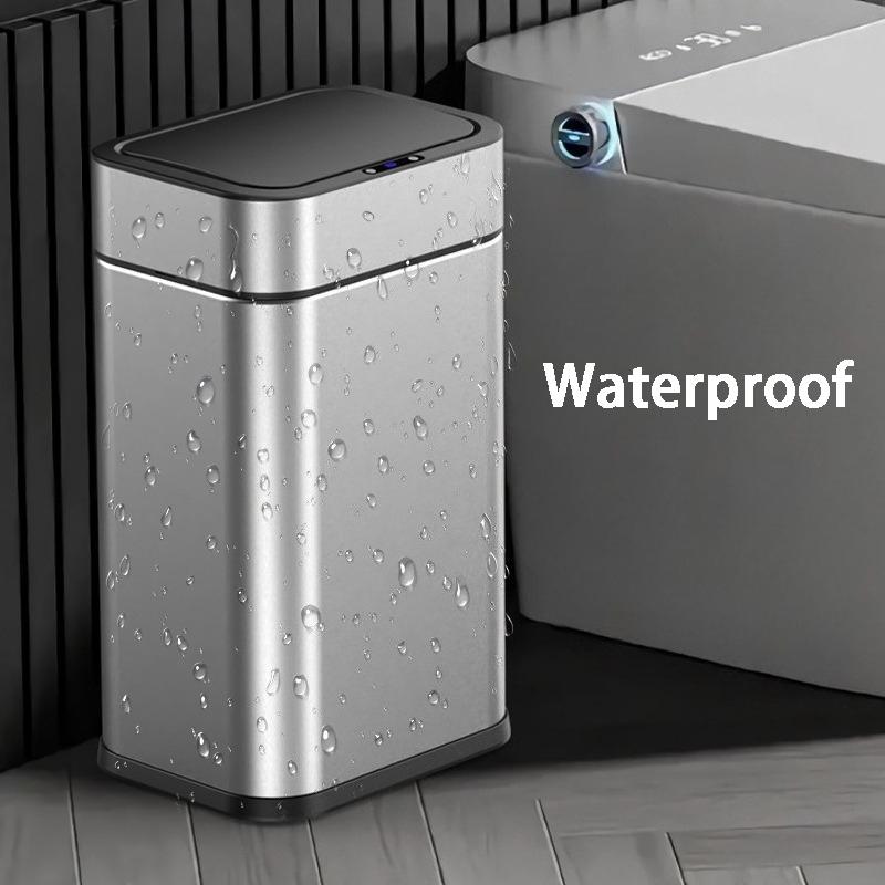 Automatic Sensor Trash Can Large Capacity Smart Trash Cans Stainless Steel Wastebin Toilet Dump with Sensor Bathroom Supplies