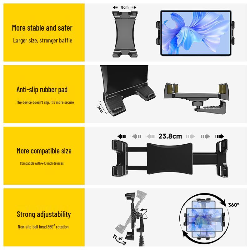 360° Rotating Phone & Tablet Holder for Live Broadcasts