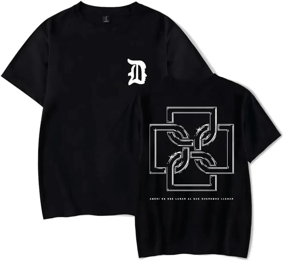 

Летняя футболка Санты Duki Merch Футболка с коротким рукавом Повседневный принт Мужская Чистый хлопок Короткий рукав Высококачественная мужская одежда 71811 4XL